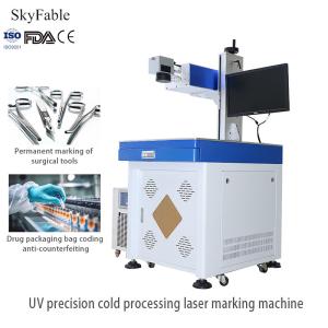 China Industrial UV High Speed Laser Marking Machine For Electronic Chip Medical Equipment factory
