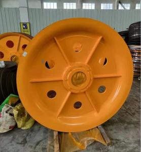 China Forged Steel Wire Rope Pulley Wheel For Crane factory