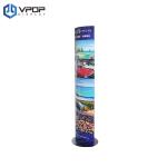 Easy Pop Up Cardboard Floor Display Stands 22 * 16 * 60 Inches For Promoting