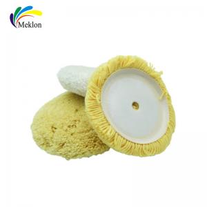 China Yellow White Wool Pad For Car Polishing , Multipurpose Car Cleaning Supplies factory