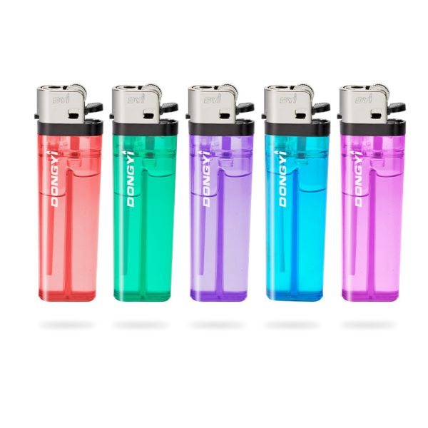 Customizable Disposable/Refillable Flint Plastic Lighter for Cigarette Smoking 77mm/80mm