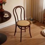 Natural Rattan Cushion Solid Wood Wedding Wooden Chair Modern Customized Banquet