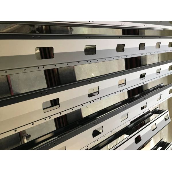 Black Anodized Aluminium Extrusion Profiles Electric Piano Action Rail CNC