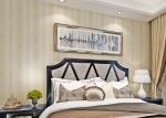 Yellow Color Luxury Modern Embossed Wallpaper , Household Removable Reusable