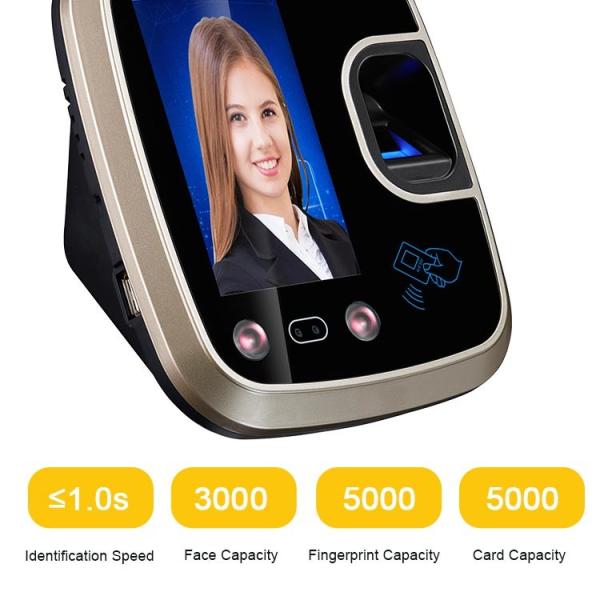 China Time Keeper 4.3 Inch Biometric Face Recognition System factory