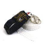 Denim Cloth Doll Key Chain Embroidery Sewing Cotton Jeans Shape OEM ODM