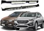 OE Style Side Step Boards with Alloy Brackets for Hyundai Santafe 2013 2016 IX45