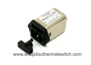 China Power Entry Module EMI EMC Filter 6A 250V With Single / Double Fuses PE8100-6-1 factory