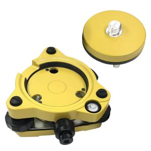 Yellow Tribrach with Optical Plummet Fixed Adapter with 5/8X11 Thread for Total