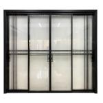10 Layers Aluminum Stacking Double Glazed Lift And Double Tempered Glass Lift