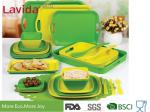 Recycled Biodegradable Bamboo Fiber Dinnerware Mix And Match Solid Color 16/24