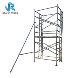 China Aluminium Alloy Scaffold Tower , Durable Extension Ladder Scaffolding Beam factory