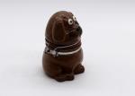 Dog Shape Ceramic Kitchen Canisters Tea Coffee Sugar Canisters With Metal Clip