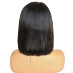 Short Straight Human Hair Full Lace Bob Wigs With Baby Hair 12 Inch