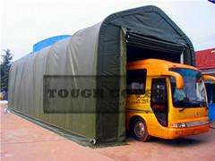 China Strong structure and durable PVC fabric, 5.5m Wide Bus Shelter factory