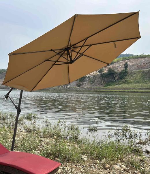Shade Cantilever Outdoor Garden Parasol Patio Umbrellas Lounge Chair 11 Foot 12