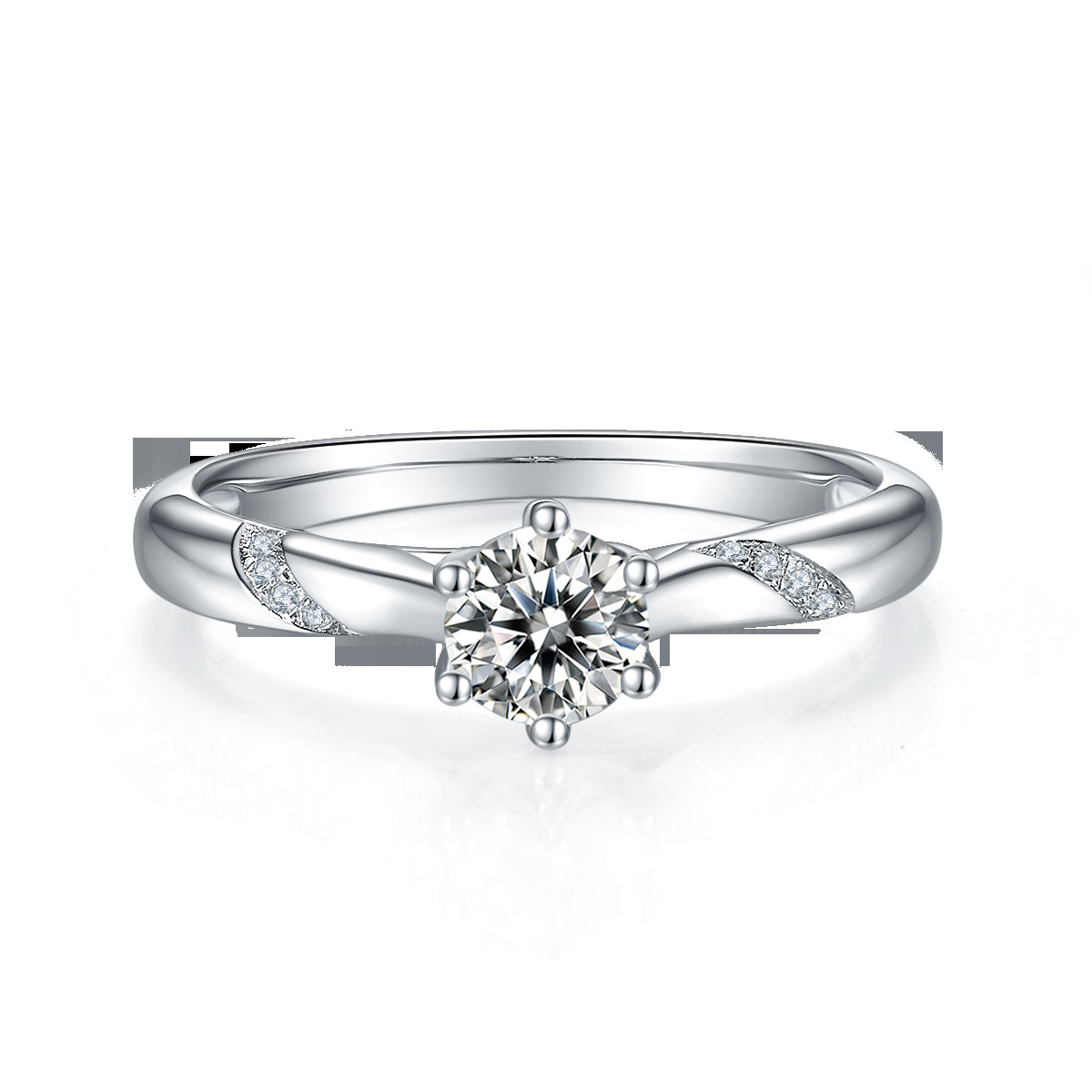 Wholesale Moissanite Jewelry 925 Sterling Silver Custom Moissanite Ring Engagement