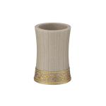 Luxury sand Polyresin Bathroom Accessories Five-Piece Set S waist shape