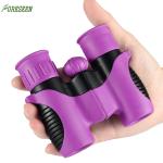 Foreseen Mini Kids Binoculars Telescopes 8X Optical Magnification Purple Color