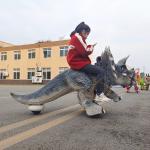 Coin Operated Amusement Park Animatronic Dinosaur Ride for Shopping Mall