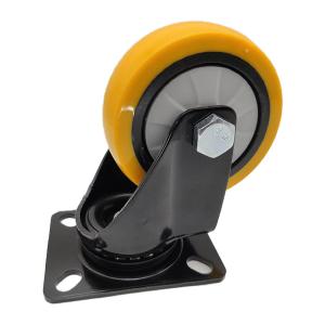 China 100mm 125mm Swivel Plate Industrial Wheels factory