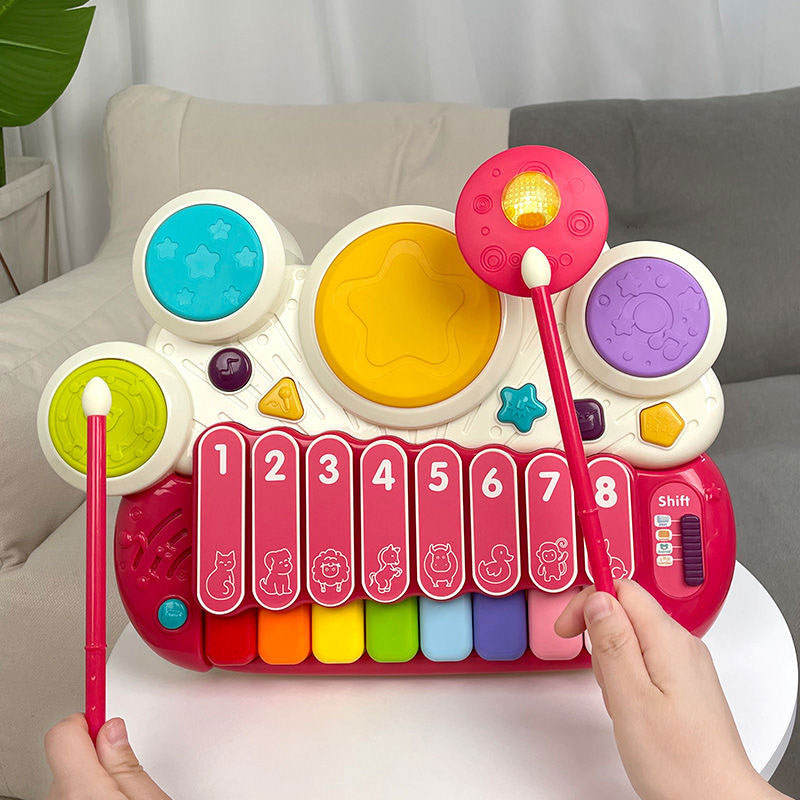 Metal Electronic Xylophone Game Drum Music Toy for 1-3 Year Olds Other Educational Toys
