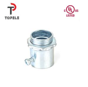 China Aluminum /Die Cast Zinc /Zinc-plated Steel EMT Connector UL 1/2&quot;-4&quot; Size factory