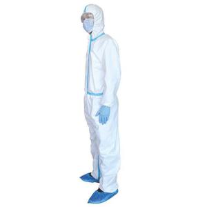 China Snap Buttons ISO13485 OEM 35gsm Disposable Lab Coat factory