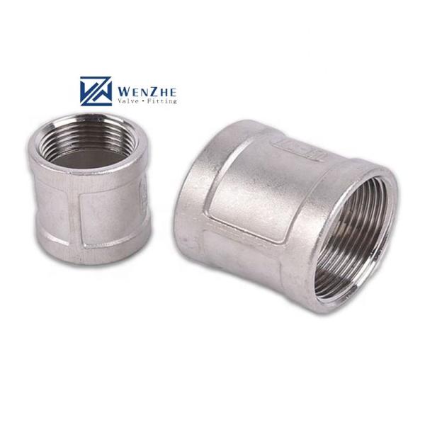 Stainless Steel 304 316 Socket Banded Female Threaded Coupling SS304 201 316 NPT