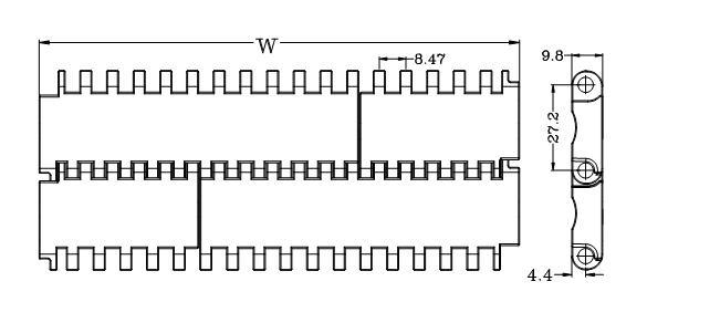 900 Series Conveyor Modular Belt for Beverage Industry