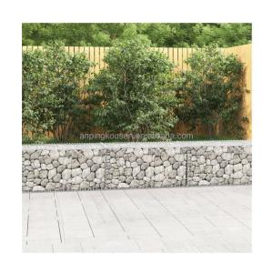 China Artistic Galfan Welded Gabion Basket Stone Cage Garden Fence with Galvanized Iron Wire factory