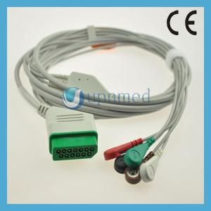 China nihon koden BSM-2300 ecg cable,5 lead ecg cable,3 lead ecg cable factory