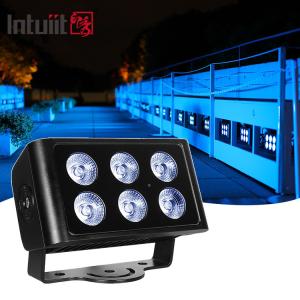 China 6x5W Waterproof Ip65 Square Rgbw Led Outdoor Floodlight Outdoor Garden Landscaping Decorative Square Led Spotlights Flood Lights factory