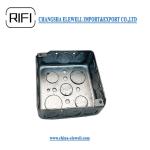 Silver Metal Conduit Box Square Metal Electrical Box Cover ISO Certificate