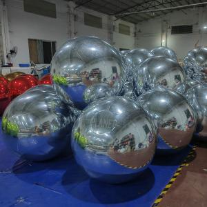 China Custom Giant Decorative Inflatable Mirror Sphere Large Mirror Balloon PVC Mirror Ball factory