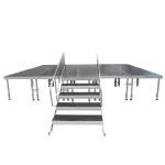 24x24 400mm 3metres table slide linear portable stage outdoor