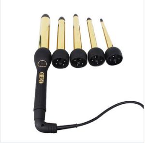China 5p Barrel Mini Curling Iron Hairdressing Tool 360 Degree Swivel Cord factory