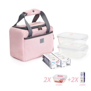 China OEM Big Compartments D14cm Insulated Lunch Cooler Bags factory