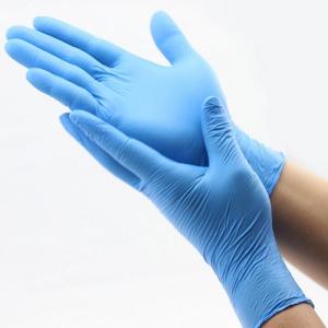 China Good Feeling Medical Grade Nitrile Gloves Antibacterial Good Abrasion Resistance factory