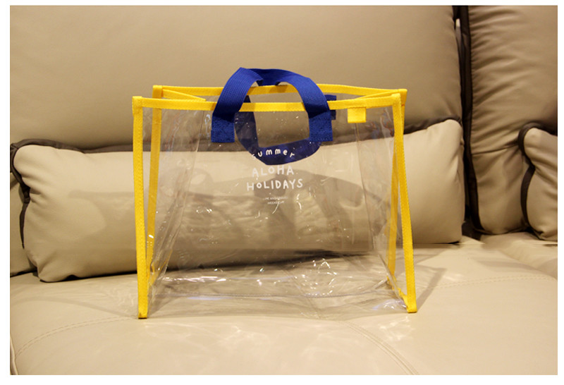 Security Work Tote Shoulder Womens PVC Handbags
