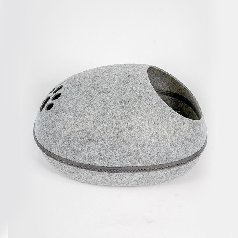 felted wool cat bed 