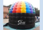 Kids N adults music party disco dome bounce house with light hook made of best