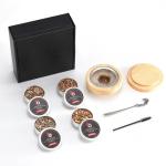 Hot Sale Wooden Cocktail Smoker Kit with Wooden Box Premium Wood Shavings and