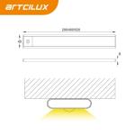 Rechargeable Closet LED Strip Lighting Motion Sensor / Hand Wave Magnetic