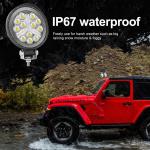4 Inch 36W White Yellow 38MM 58MM Offroad Parts Car LED Work Light