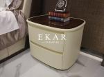 Hot sale faux leather bedside table W001B11