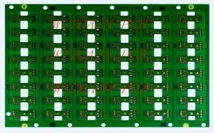 Green Color 4 Layer PCB / 4 Layer Board 0.4MM Thickness High Efficiency
