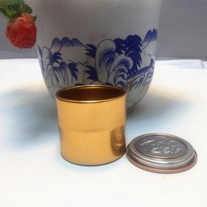 10ml Golden Round Recyclable Aluminum Cans 47*48mm Tea Packaging