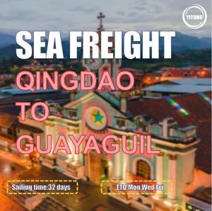 China Qingdao To Ecuador South America International Sea Freight Shipping 32 Days factory