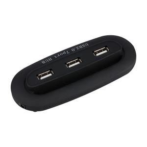China CE ROHS Oval Black White Splitter 7 Port Powered Usb Hub factory